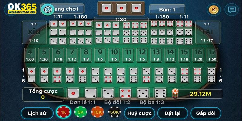 Nắm rõ các kèo đặt cược khi chơi game tài xỉu